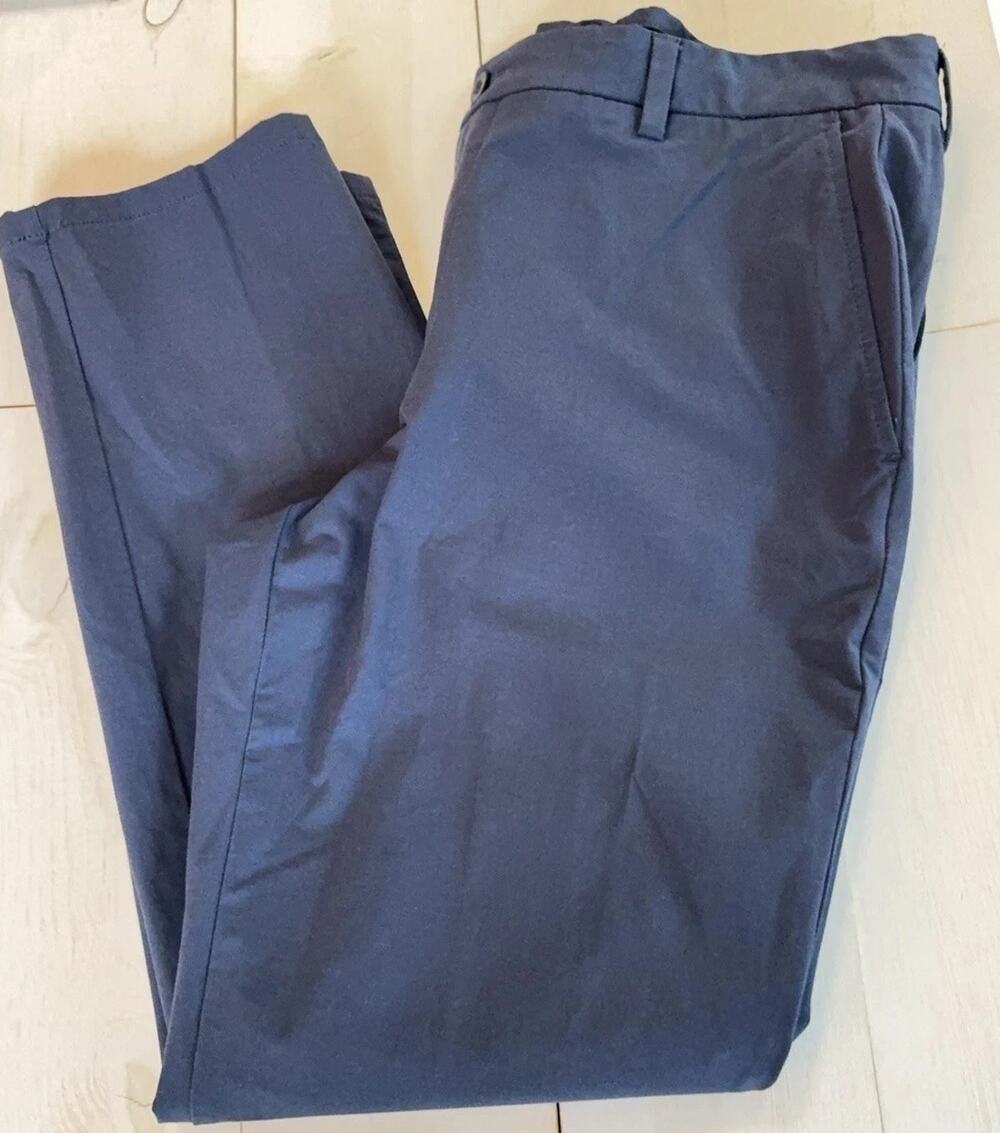 Vineyard Vines OTG On-The-Go Pant Mens 38x30 Blue Slim Stretch Chino Casual